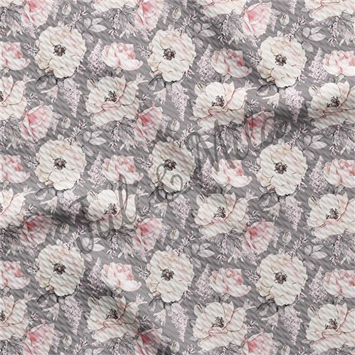 Printed Floral Liverpool Watercolour roses(F47) & Get a Free $89.99 Embroidery Bundle