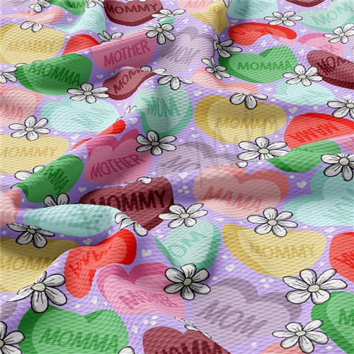 Mom Mother's Day Liverpool Bullet Textured Stretch Solid Strip Thick Knit Jersey Fabric