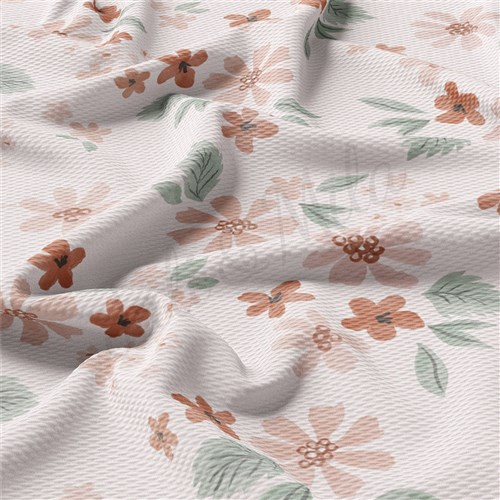 Floral Liverpool Bullet Textured Stretch Solid Strip Thick Knit Jersey Fabric