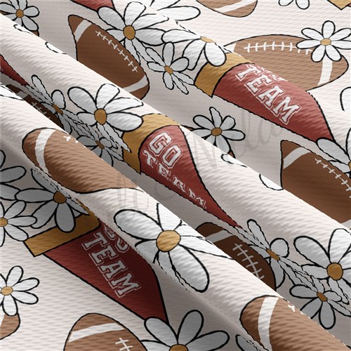 Football Printed Liverpool Bullet Textured Stretch Solid Strip Thick Knit Jersey Fabric