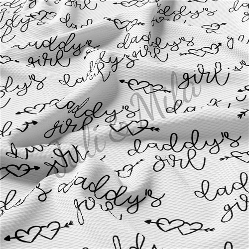 Daddy's Girl Printed Liverpool Fabric (Daddy"sgirl2) & Get a Free $89.99 Embroidery Bundle