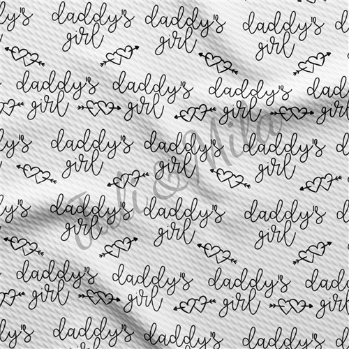 Daddy's Girl Printed Liverpool Fabric (Daddy"sgirl2) & Get a Free $89.99 Embroidery Bundle