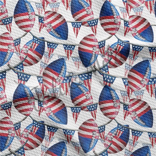 Patriotic 4th of July Printed Liverpool USA Flag (PT & Get a Free $89.99 Embroidery Bundle