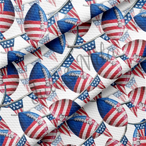 Patriotic 4th of July Printed Liverpool USA Flag (PT & Get a Free $89.99 Embroidery Bundle