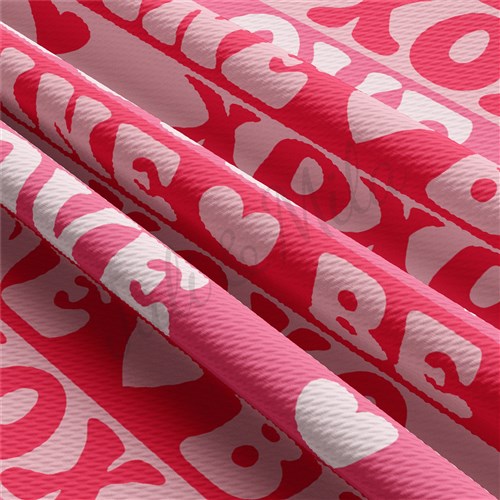 Valentine's Day Liverpool Bullet Textured Stretch Solid Strip Thick Knit Jersey Fabric