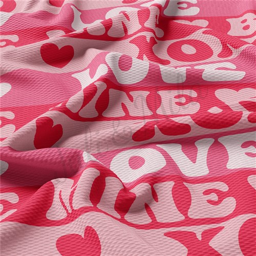 Valentine's Day Liverpool Bullet Textured Stretch Solid Strip Thick Knit Jersey Fabric