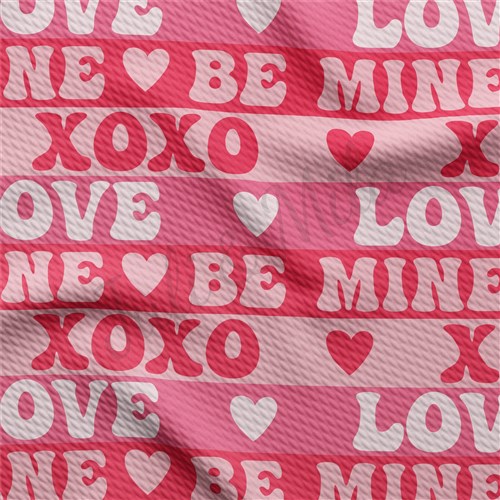 Valentine's Day Liverpool Bullet Textured Stretch Solid Strip Thick Knit Jersey Fabric