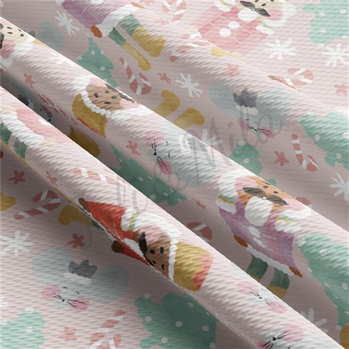 Nutcracker Christmas Liverpool Bullet Textured Stretch Solid Strip Thick Knit Jersey Fabric