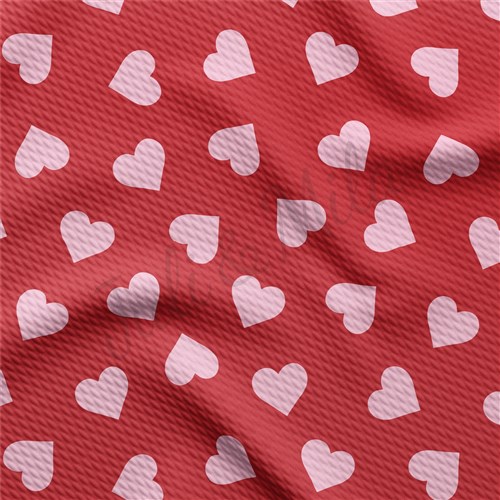 Valentine's Day Liverpool Bullet Textured Stretch Solid Strip Thick Knit Jersey Fabric