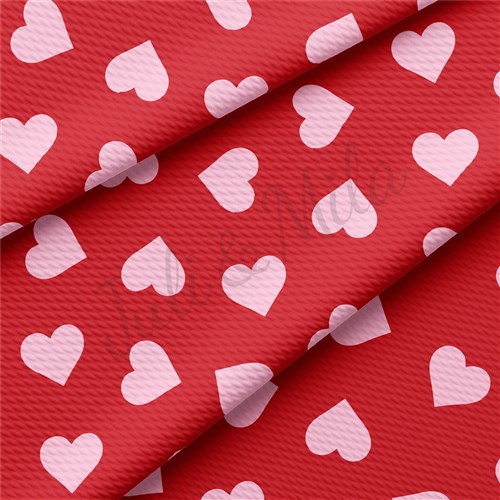 Valentine's Day Liverpool Bullet Textured Stretch Solid Strip Thick Knit Jersey Fabric