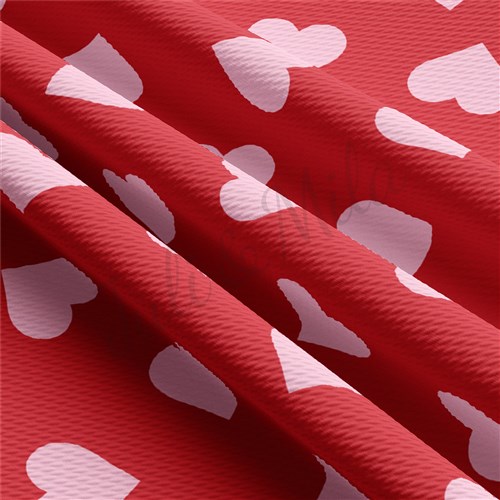 Valentine's Day Liverpool Bullet Textured Stretch Solid Strip Thick Knit Jersey Fabric