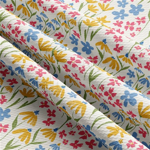 Printed Liverpool Fabric AA2494 Floral & Get a Free $89.99 Embroidery Bundle