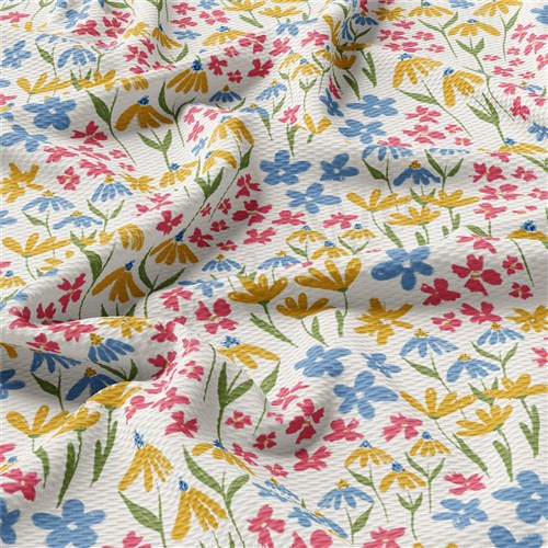 Printed Liverpool Fabric AA2494 Floral & Get a Free $89.99 Embroidery Bundle
