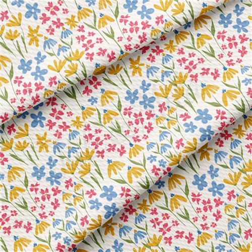 Printed Liverpool Fabric AA2494 Floral & Get a Free $89.99 Embroidery Bundle