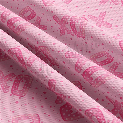 Valentine's Day Liverpool Bullet Textured Stretch Solid Strip Thick Knit Jersey Fabric