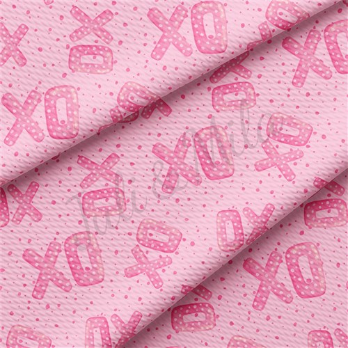 Valentine's Day Liverpool Bullet Textured Stretch Solid Strip Thick Knit Jersey Fabric