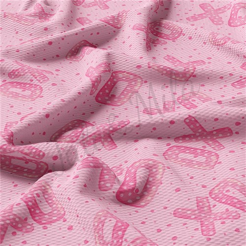 Valentine's Day Liverpool Bullet Textured Stretch Solid Strip Thick Knit Jersey Fabric