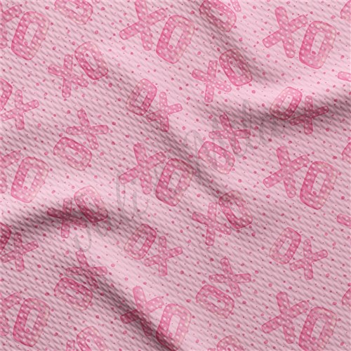 Valentine's Day Liverpool Bullet Textured Stretch Solid Strip Thick Knit Jersey Fabric