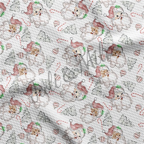 Christmas Printed Liverpool Bullet Textured Stretch Solid Strip Thick Knit Jersey Fabric