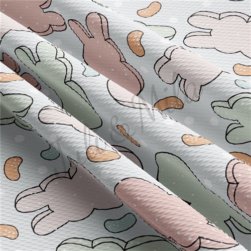 Easter Liverpool Bullet Textured Stretch Solid Strip Thick Knit Jersey Fabric