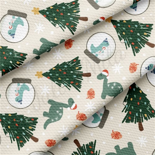 Dino Christmas Printed Liverpool Fabric AA2151 & Get a Free $89.99 Embroidery Bundle