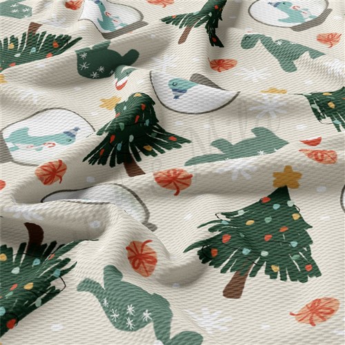 Dino Christmas Printed Liverpool Fabric AA2151 & Get a Free $89.99 Embroidery Bundle