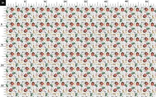 Farm Printed Liverpool Fabric AA1821 & Get a Free $89.99 Embroidery Bundle