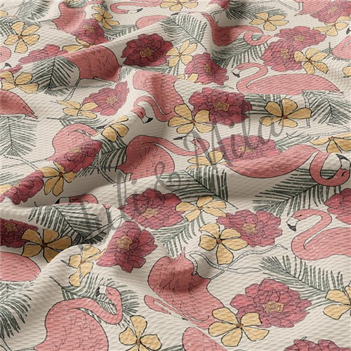 Floral Printed Liverpool 4 Way Fabric Floral62 & Get a Free $89.99 Embroidery Bundle