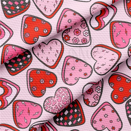 Valentine's Day Liverpool Bullet Textured Stretch Solid Strip Thick Knit Jersey Fabric