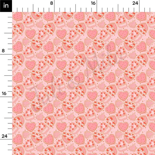 Valentine's Day Printed Liverpool Bullet Textured Stretch Solid Strip Thick Knit Jersey Fabric
