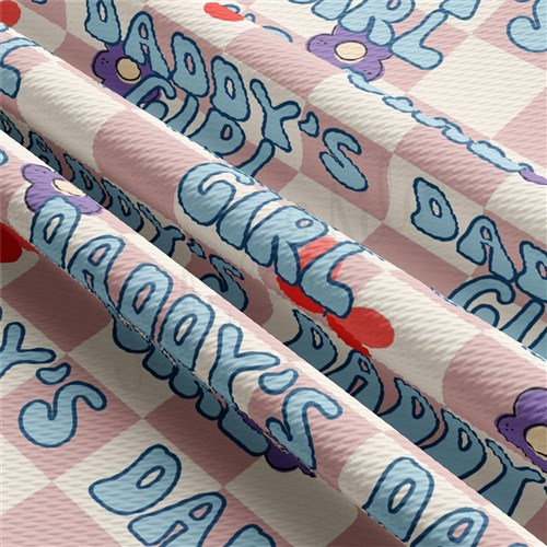 Printed Liverpool Fabric AA2517 Daddy's Girl & Get a Free $89.99 Embroidery Bundle