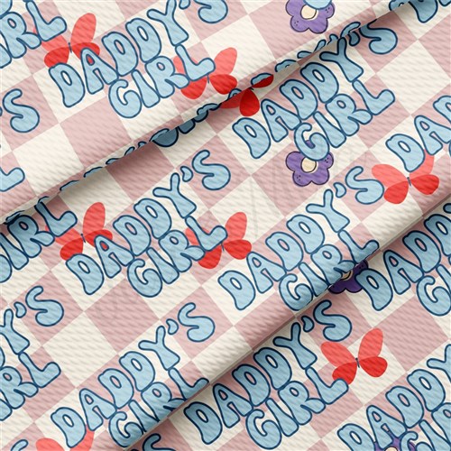 Printed Liverpool Fabric AA2517 Daddy's Girl & Get a Free $89.99 Embroidery Bundle