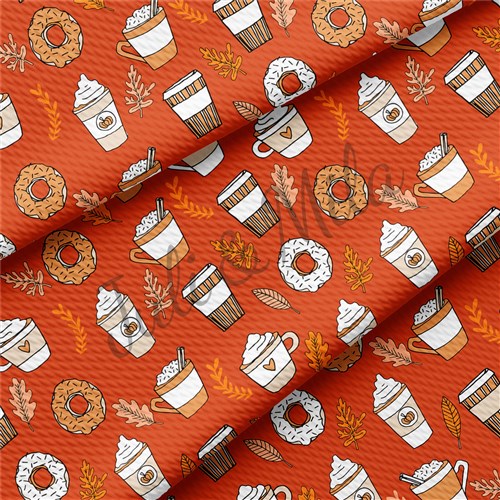 Coffee Printed Liverpool 4 Way Fabric coffeetime & Get a Free $89.99 Embroidery Bundle
