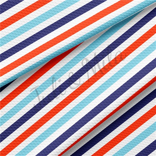 Stripes20 TBP102 Liverpool Bullet Textured Stretch Solid Strip Thick Knit Jersey Fabric