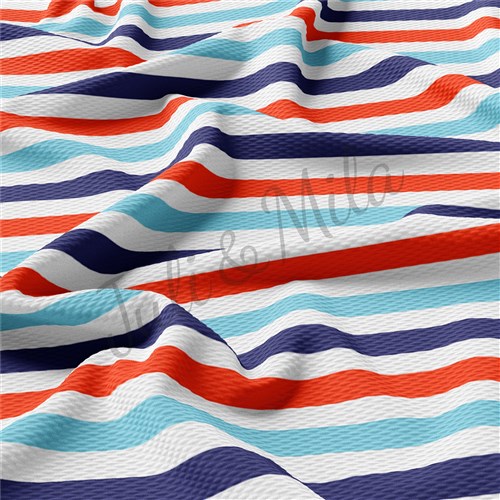 Stripes20 TBP102 Liverpool Bullet Textured Stretch Solid Strip Thick Knit Jersey Fabric