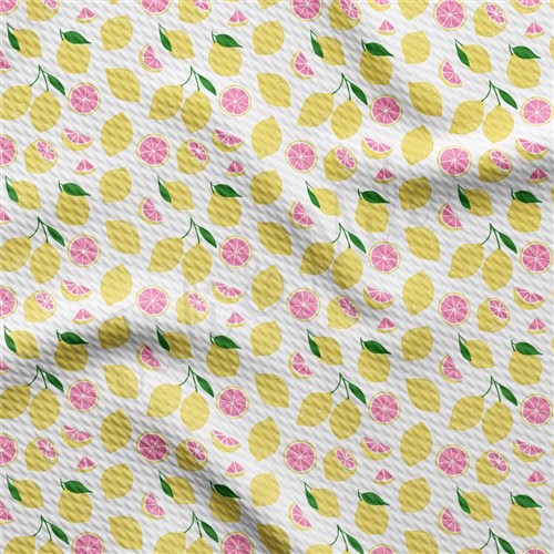 Lemon AA2392 Liverpool Bullet Textured Stretch Solid Strip Thick Knit Jersey Fabric