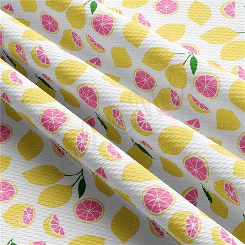 Lemon AA2392 Liverpool Bullet Textured Stretch Solid Strip Thick Knit Jersey Fabric