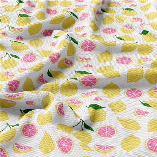 Lemon AA2392 Liverpool Bullet Textured Stretch Solid Strip Thick Knit Jersey Fabric