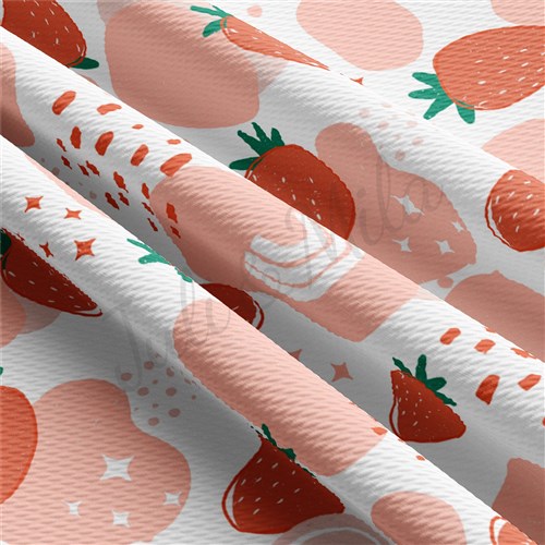 Strawberry Printed Liverpool 4 Way Liverpool AA1534 & Get a Free $89.99 Embroidery Bundle