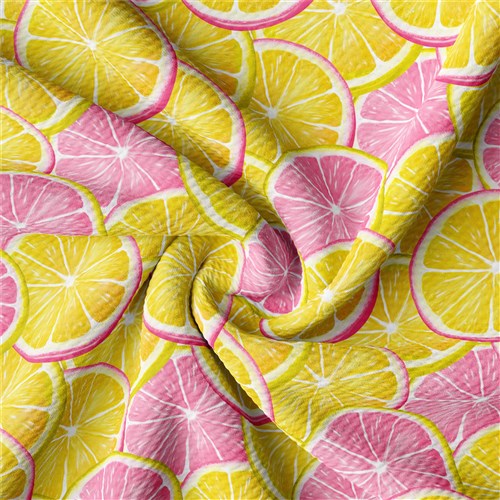 Lemon Printed Liverpool Fabric (Lemon5) & Get a Free $89.99 Embroidery Bundle