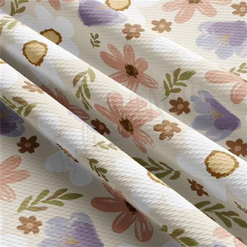 Floral Printed Liverpool Fabric AA1825 & Get a Free $89.99 Embroidery Bundle