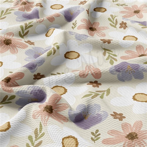 Floral Printed Liverpool Fabric AA1825 & Get a Free $89.99 Embroidery Bundle