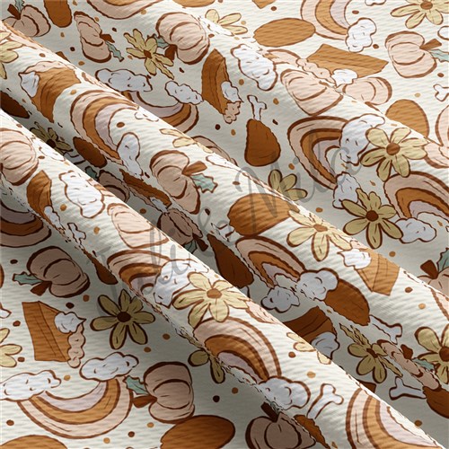 Thanksgiving Printed Floral Liverpool BowFloral AB8 & Get a Free $89.99 Embroidery Bundle