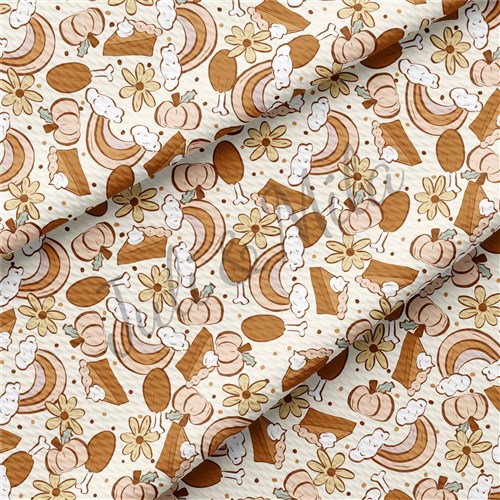 Thanksgiving Printed Floral Liverpool BowFloral AB8 & Get a Free $89.99 Embroidery Bundle