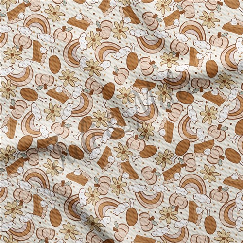 Thanksgiving Printed Floral Liverpool BowFloral AB8 & Get a Free $89.99 Embroidery Bundle