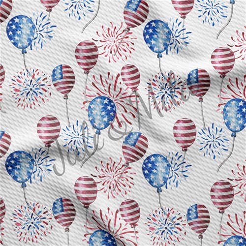 Patriotic 4th of July Printed Liverpool USA Flag (PT & Get a Free $89.99 Embroidery Bundle
