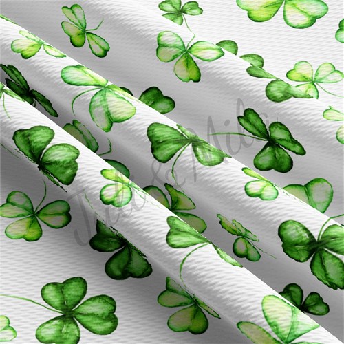 St. Patrick's Day Patrick28 Liverpool Bullet Textured Stretch Solid Strip Thick Knit Jersey Fabric