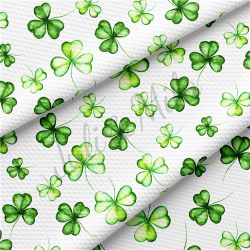 St. Patrick's Day Patrick28 Liverpool Bullet Textured Stretch Solid Strip Thick Knit Jersey Fabric
