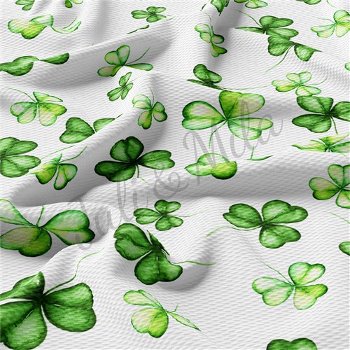 St. Patrick's Day Patrick28 Liverpool Bullet Textured Stretch Solid Strip Thick Knit Jersey Fabric