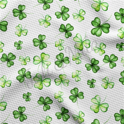 St. Patrick's Day Patrick28 Liverpool Bullet Textured Stretch Solid Strip Thick Knit Jersey Fabric